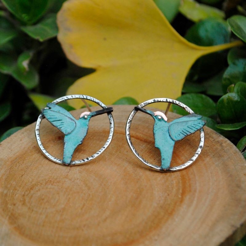 Aros picaflor volando patina