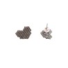 Aros mini corazón plata
