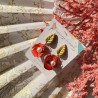 Aros la vie en Rose origami y porcelana