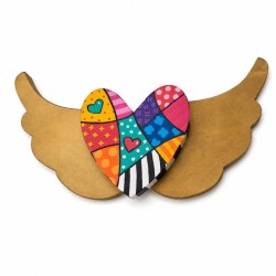 Corazón Alado en madera