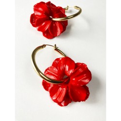 ARO HUGGIES MAXI FLOR  ROJA