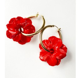ARO HUGGIES MAXI FLOR  ROJA