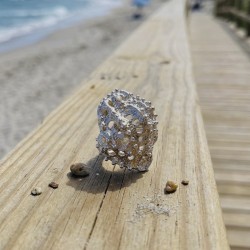 Anillo Plata Ecos Del Arrecife