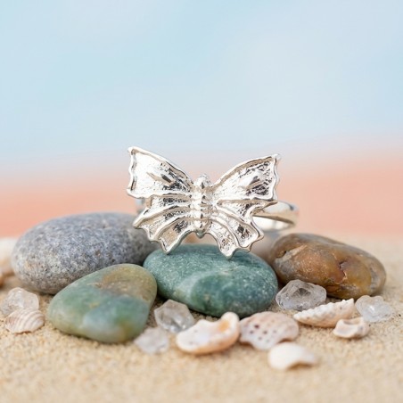Anillo Plata Mariposa Menorca