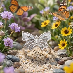 Anillo Plata Mariposa Menorca