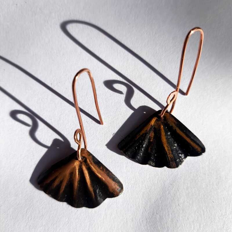 Aros Gingko Cobre Mini