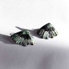 Aros Gingko Mini Turquesa Emplumada