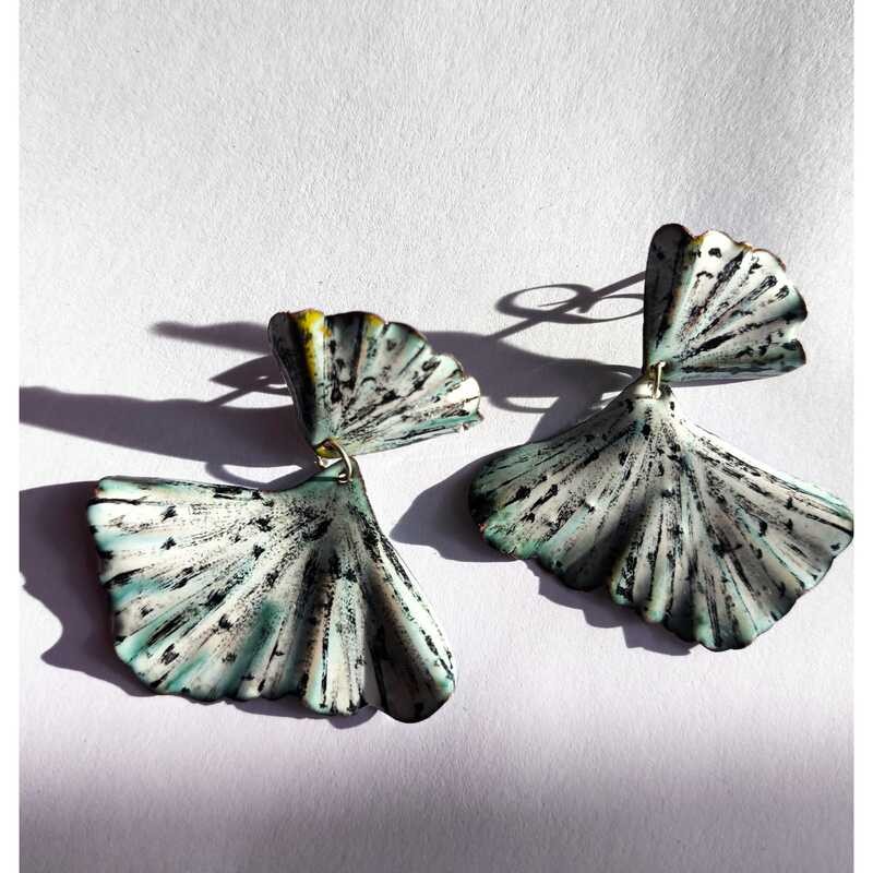 Aros Gingko Bailarinas Turquesas