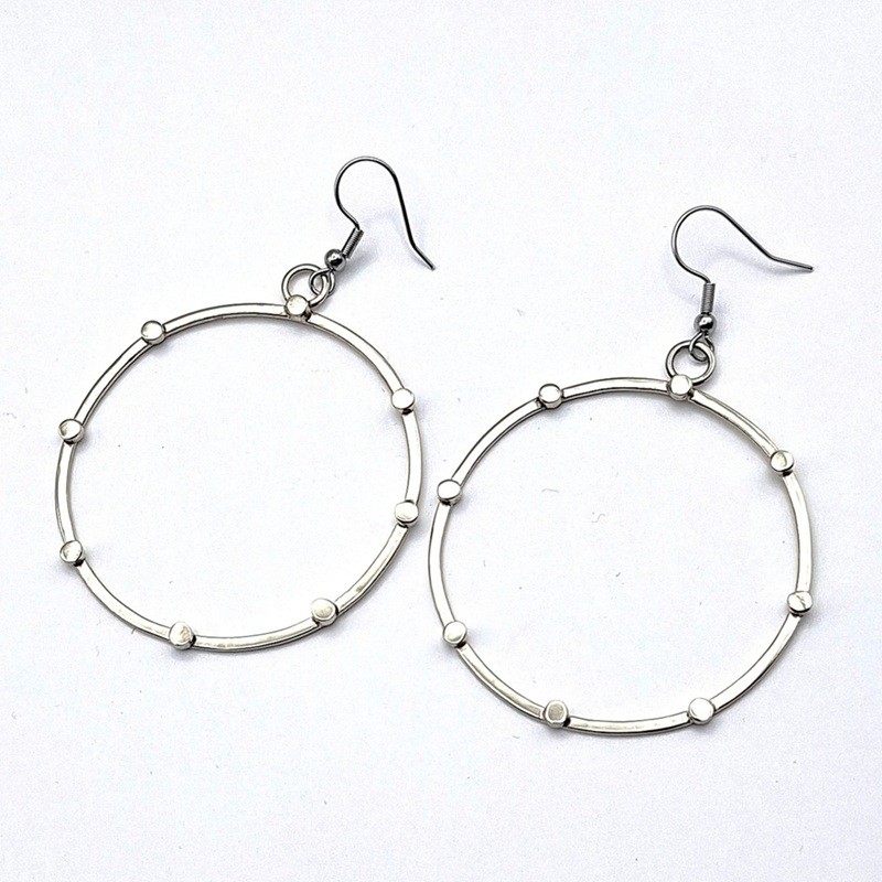 Aros étnicos círculos tachas Alpaca