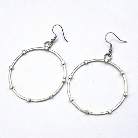 Aros étnicos círculos tachas Alpaca