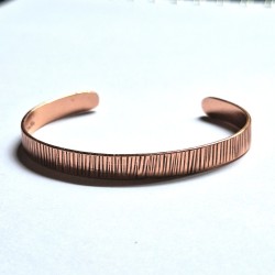 Pulsera esclava líneas 2 Cobre