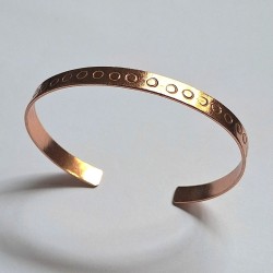 Pulsera esclava círculos Cobre