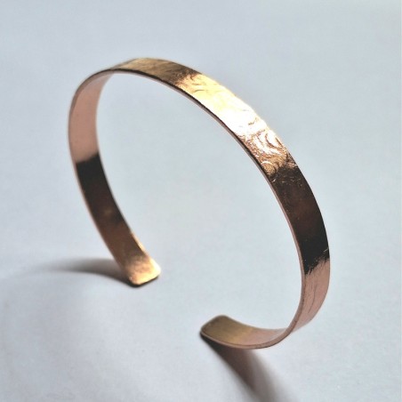 Pulsera esclava textura círcular Cobre
