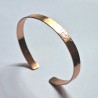 Pulsera esclava textura círcular Cobre