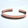 Pulsera esclava textura círcular Cobre