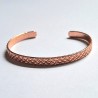 Pulsera esclava cuadriculada Cobre