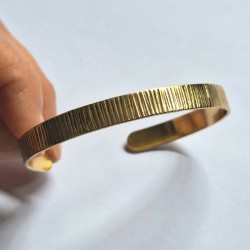 Pulsera esclava líneas Bronce