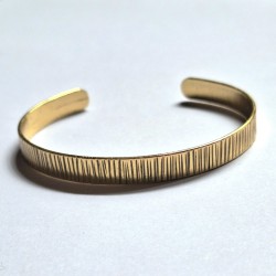 Pulsera esclava líneas Bronce