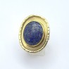 Anillo oval Lapislázuli Bronce