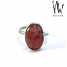 Anillo plata piedras del mundo Rodocrosita ortiz