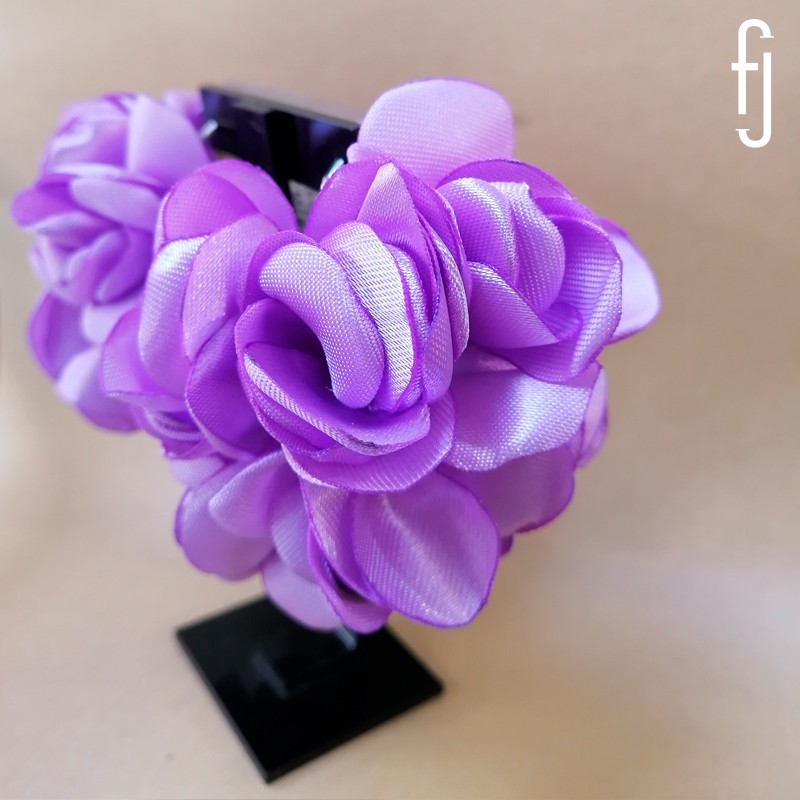 Aros Hortensias de color lila