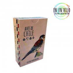 Mazo de cartas de aves de chile negro