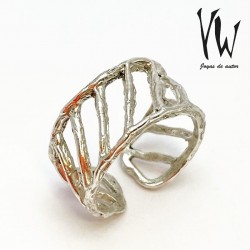 Anillos Plata Diagonal