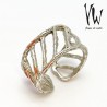Anillos Plata Diagonal