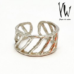 Anillos Plata Diagonal