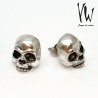 Aros plata calavera