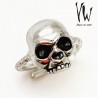 Anillo Plata Calavera Regulable
