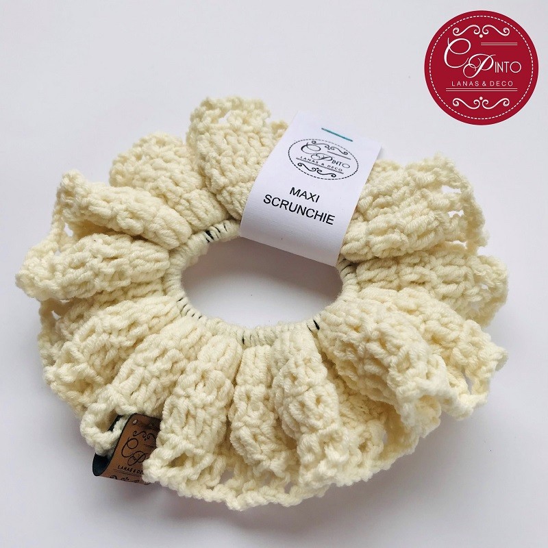 Maxi Scrunchie Blanco