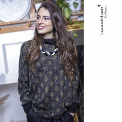 Chaleco Poncho Raffaela Lunares