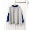 Chaleco Poncho Celeste Azul