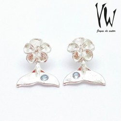 Aro Plata Cola Ballena con...