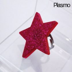 Anillo Estrella Fucsia