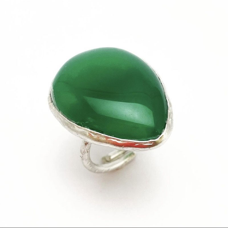 Anillo piedras del universo, onix verde