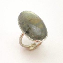 Anillo plata piedras del...