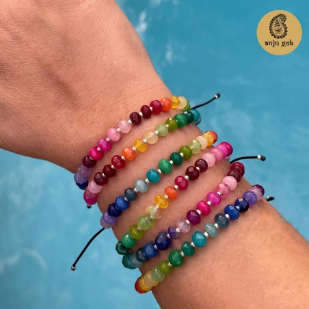 Pulsera Agatas de colores