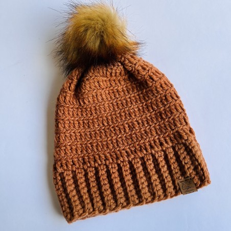 Gorro liso terracota