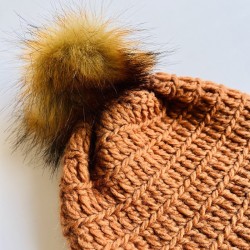 Gorro liso terracota