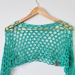 Manga Crochet Verde