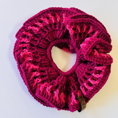 Maxi Scrunchie Uva Fucsia